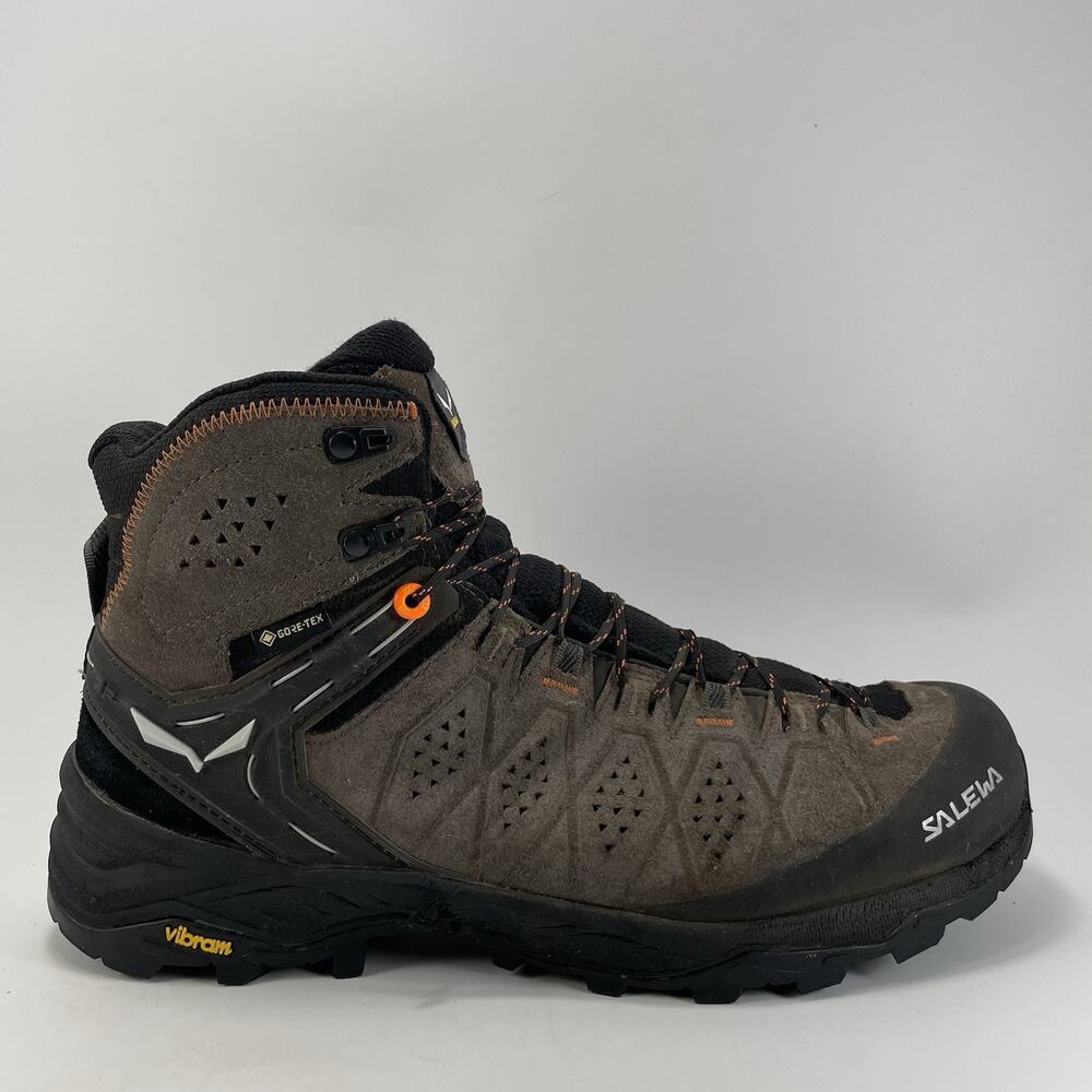 Salewa Alp Trainer 2 Mid GORE-TEX Mens 9.5 Brown Suede Waterproof Climbing Boots